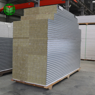 岩棉板 彩钢岩棉复合板 建材 彩钢岩棉夹心板 供应岩棉彩钢板