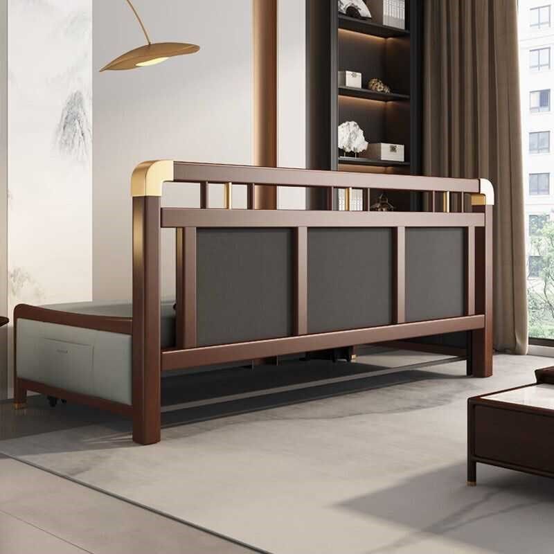 新中式沙发床实木客厅书r房小户型多功能坐卧两用折叠伸缩储物收,住宅家具,沙发床,淘宝优惠券,粉丝福利购,淘宝优惠卷