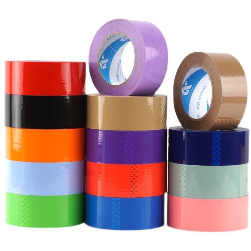 彩色封箱打包胶带快递6cmr 4.8红色绿色蓝色棕色粉透明整箱5CM定,包装,包装胶带,淘宝优惠券,粉丝福利购,淘宝优惠卷