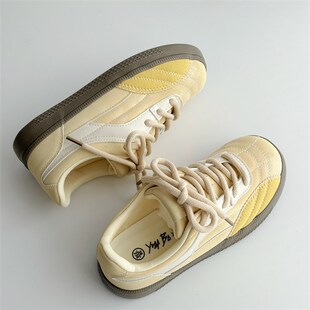 荔枝公园多巴胺软面板鞋女款2025春季新款厚N底百搭小白鞋小众鞋