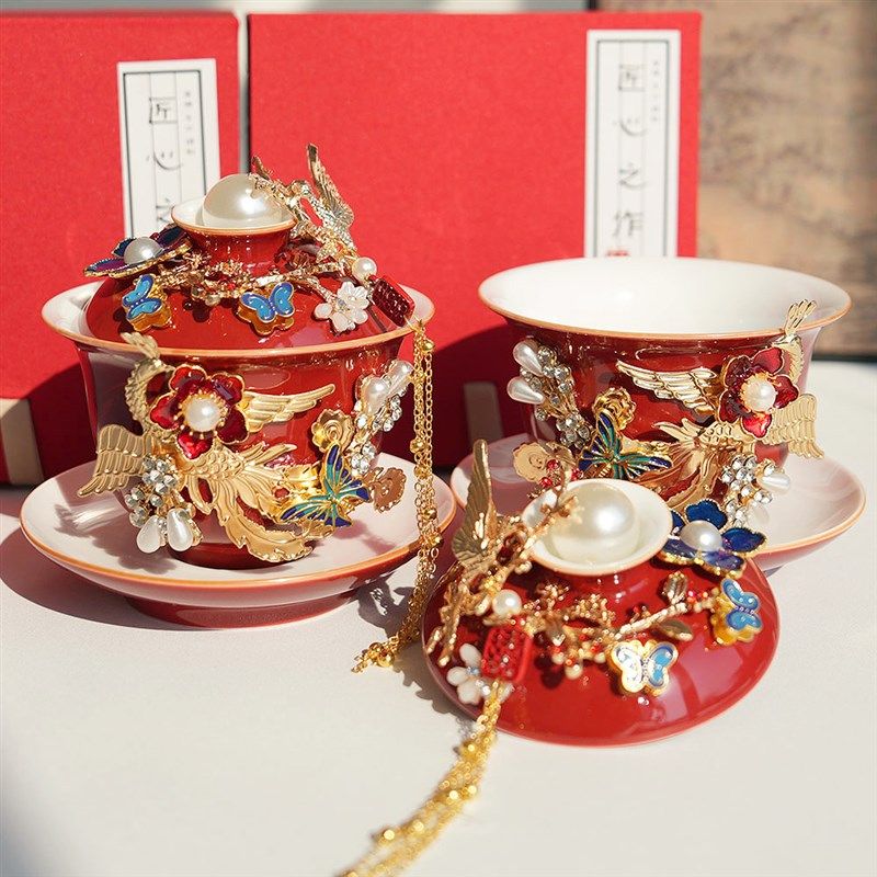 凤吟婷敬茶杯结婚喜碗套装敬酒茶杯D改口对碗红碗一对红色婚礼龙,节庆用品/礼品,喜碗/敬茶杯,淘宝优惠券,粉丝福利购,淘宝优惠卷