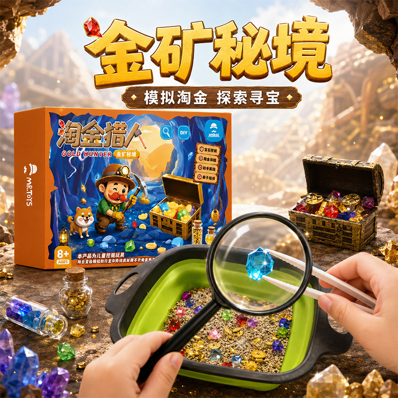 儿童礼物淘金猎人淘矿小达人