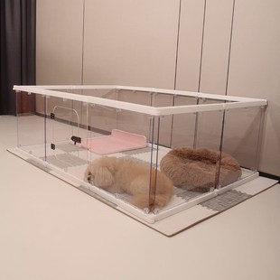 萌小宝透明宠物围栏狗狗笼子室内阳台小I型犬可拼接自由组合网红