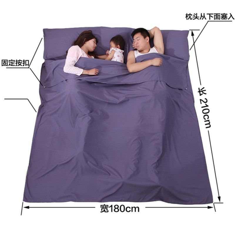 住酒店隔脏睡袋双人情侣大人x便携式轻薄宾馆内胆旅游旅行床单被