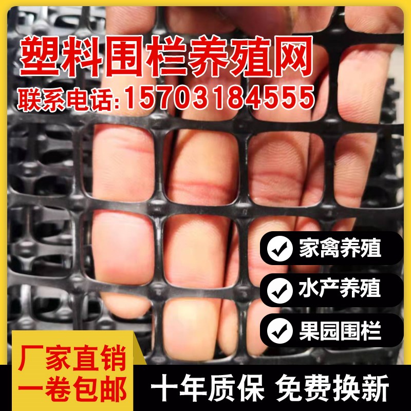 塑料网黑色养鸡围栏网小孔养殖网鸡网栅栏防护网漏V粪网围网护栏