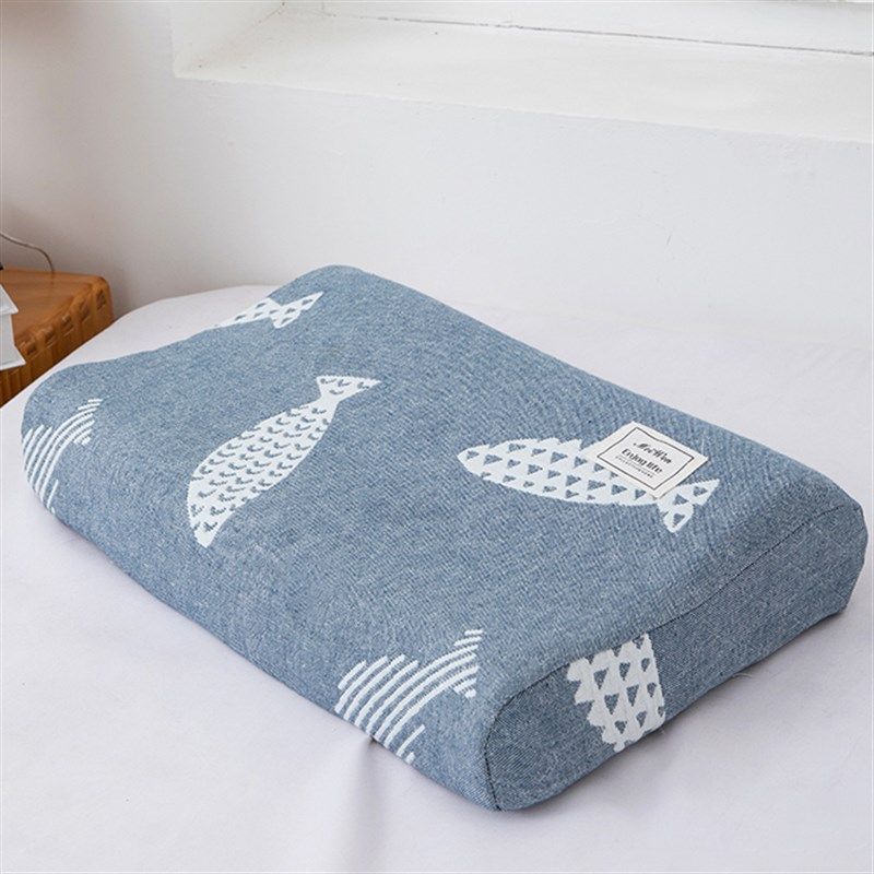 全棉纱布乳胶枕套加厚p新款记忆枕专用记忆枕头套一对装单条40x60