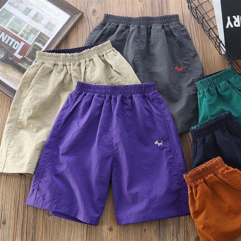 男童短裤外穿夏季薄款速干儿童韩版运动五分裤时尚休闲户外沙滩裤