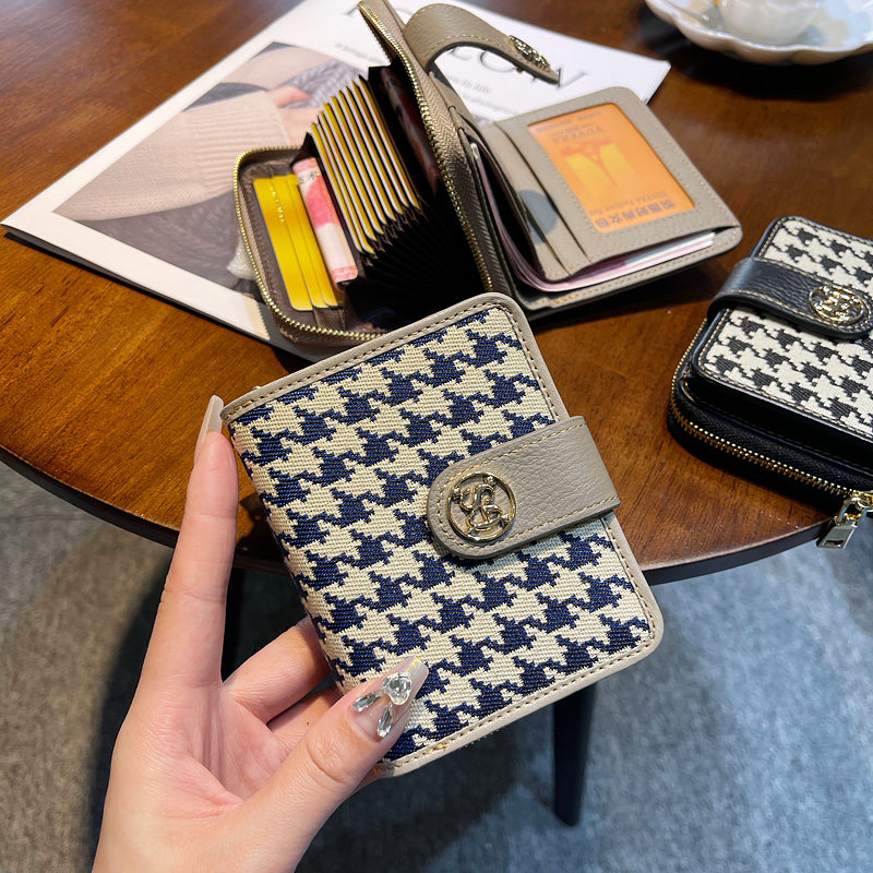 卡包大容量多卡位小众设计钱包二合一女士2022新款高级感折叠短款