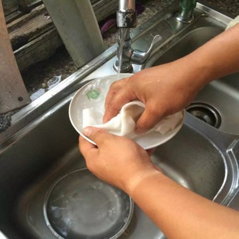 厨房抹布不沾油洗碗布加厚清洁巾家用擦桌子吸水刷碗布1公斤装