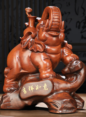 大象摆件c招财镇l宅一对家居客厅玄关酒柜电视柜装饰品乔迁新居礼
