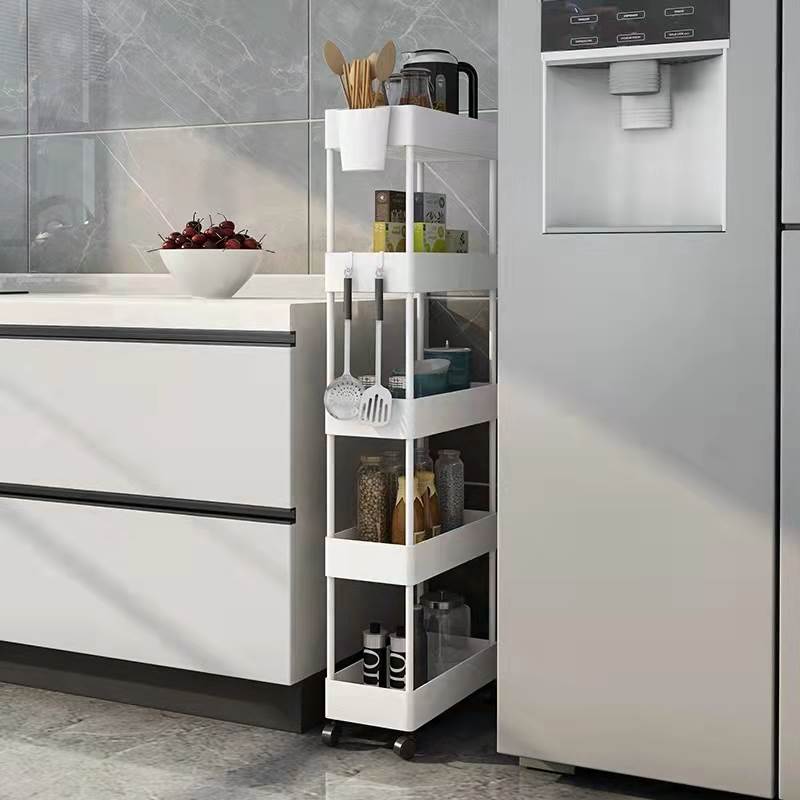 缝隙柜边缝冰箱i外侧面夹缝置物架小推车厨房超极窄收纳储物化妆