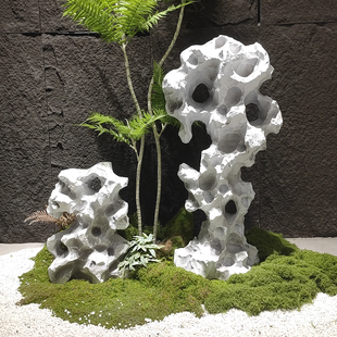 新仿真太湖石假山石头造景落地别墅庭院园林景观装饰