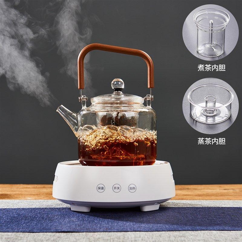 新羽星空玻璃壶蒸煮内胆耐高温泡茶壶白茶黑茶普洱电陶炉煮茶器
