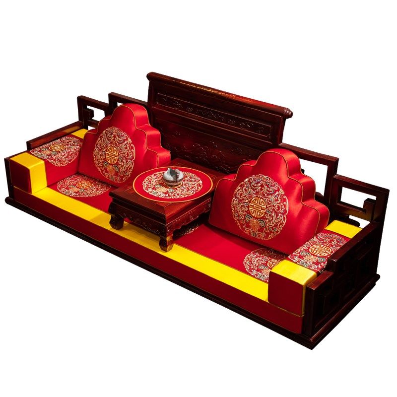 红木沙发垫坐垫防滑罗汉床五件垫子加厚实木沙发垫罩定制,居家布艺,沙发垫,淘宝优惠券,粉丝福利购,淘宝优惠卷