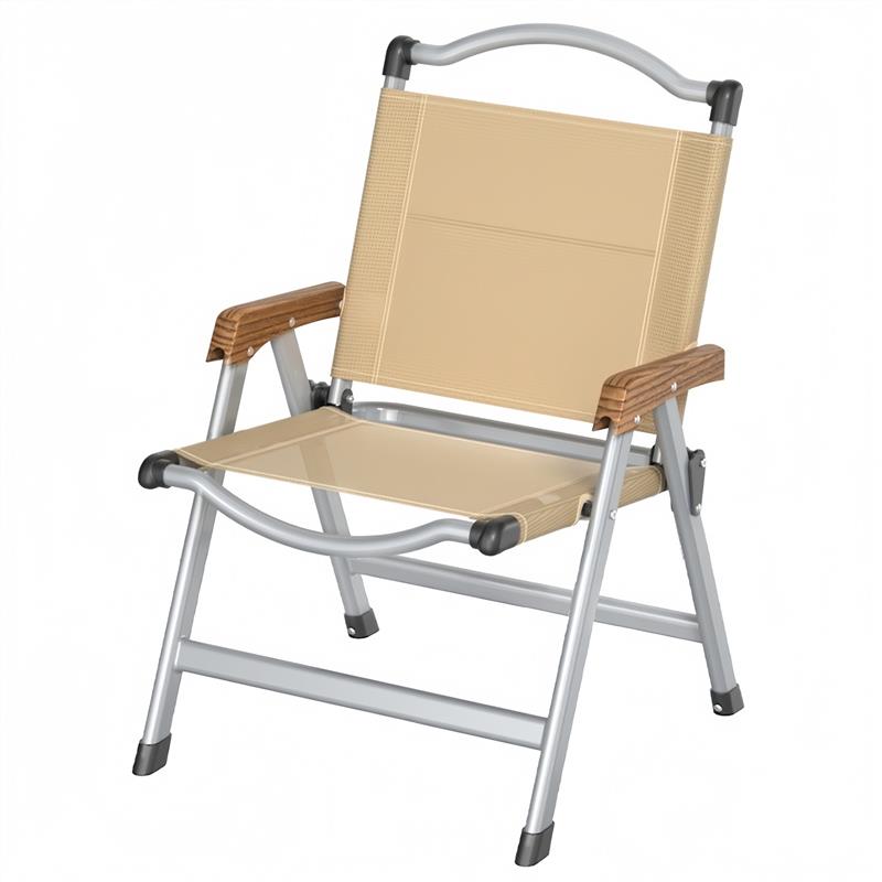 户外折叠椅便携克米特椅加高露营轻便靠背野餐椅子沙滩休闲导演椅