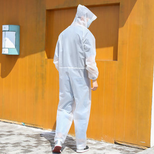 抗腐蚀防疫连体防疫服时尚防护服连体雨衣防尘防风隔离雨衣