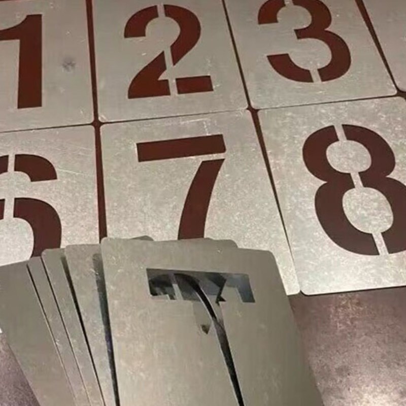 喷漆模板箭头安全出口指示牌逃生出口镂空字安防检查工厂注意安全