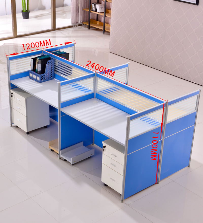 深圳定制办公工位人办公桌屏风卡位人隔断挡板时尚桌椅