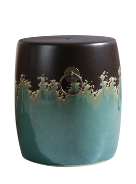 新手彩陶瓷墩子瓷凳鼓凳名族风瓷凳布场摆设家居酒店绣墩