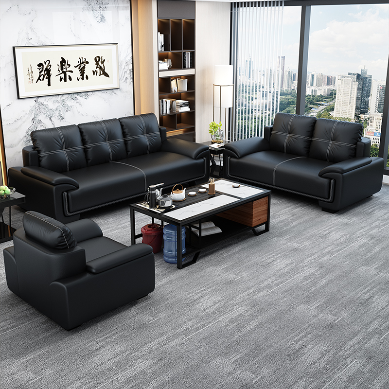 办公室沙发组合茶几商务洽谈泡茶桌组合套装一体式可躺会客区接待