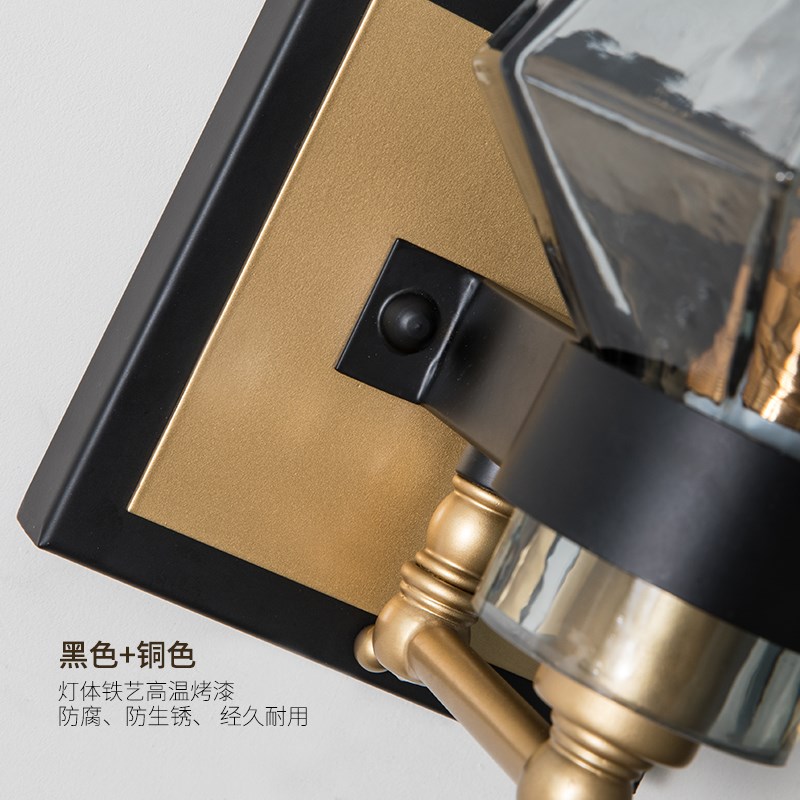 卡菲尔灯饰 卧室床灯 壁灯创意现代铁艺过道阳台客厅墙壁灯
