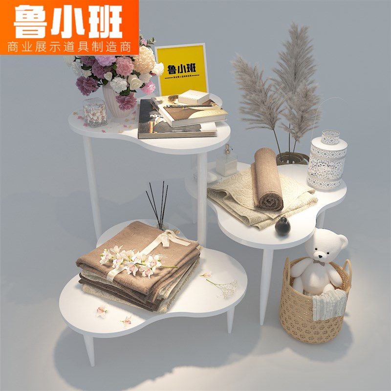 服装店中岛展示桌陈列展示架氛围布置网红小桌女装店流水台展示台
