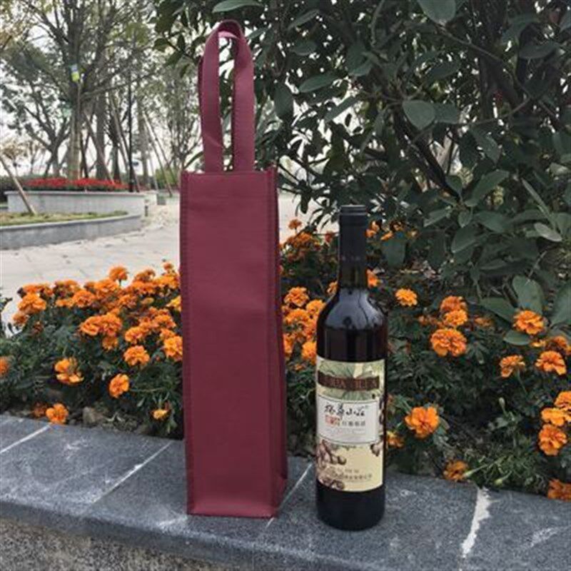 无纺布礼品袋加厚红酒袋子单支双支环保手提袋葡萄酒袋定制印logo