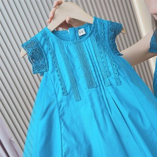 2023夏季新款韩版亲子装连衣裙儿童洋气背心公主裙裙母女装网纱裙