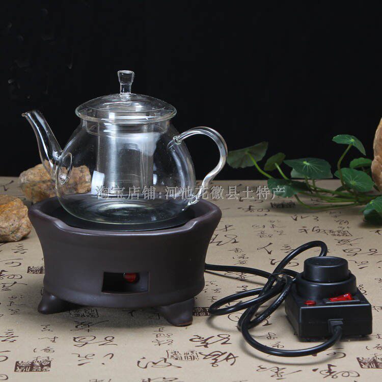 电陶炉静音煮茶炉家用调温罐yA罐茶小电炉温茶器铁壶玻璃专用电炉
