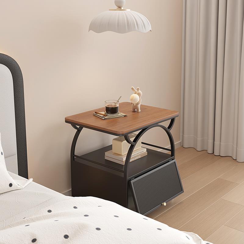 2025新款中古风可移动边几茶几沙发旁边的边柜边桌卧室床边小桌子