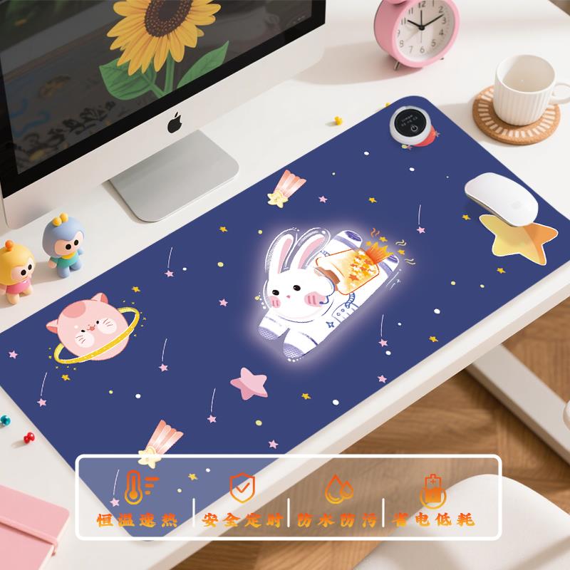 桌垫加热鼠标垫暖桌垫加热办公室超大发热电热板学生写字垫暖桌宝