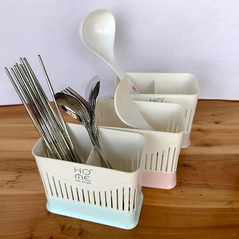 6个1个收纳笼筷勺置物架餐具收纳筒插筒沥水架分格台式收纳盒厨房