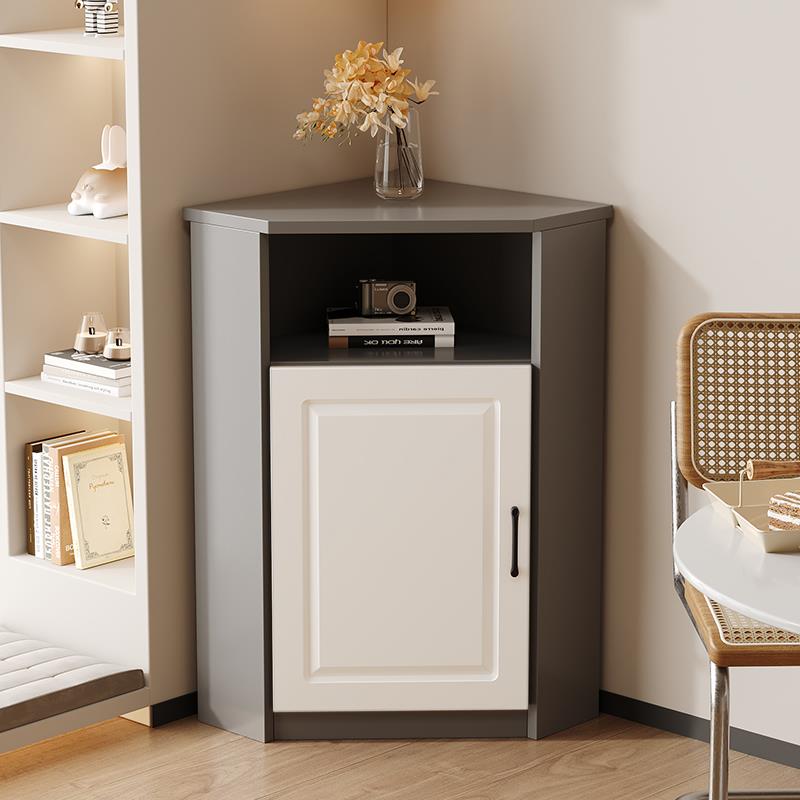 转角柜墙角柜靠墙客厅储物餐柜收纳柜卧室床头斗柜三角形拐角柜