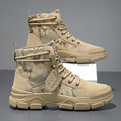 春夏大码45帆布迷彩4647登山靴