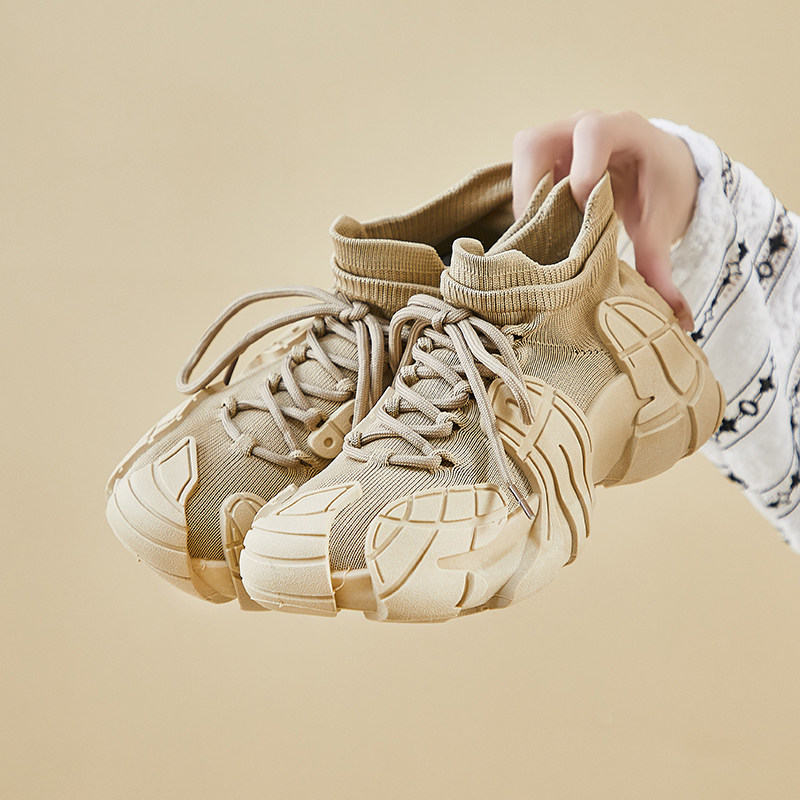 男士新款运动鞋透气波鞋春天男鞋飞织波鞋八爪鱼袜子鞋网面鞋子