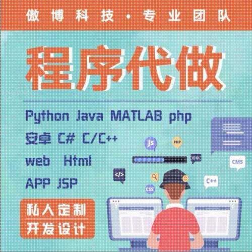 计算机Java代码编写Python程序c语言php代做web系统html设计r定制