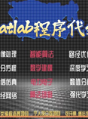 matlab代编程序代做代码帮做编程Python深度机器学习图像信号处理