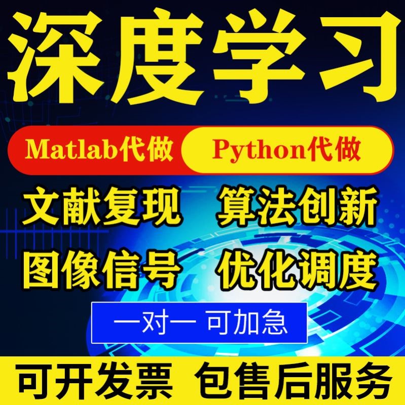 matlab代编程序代做帮做python代码复现算法仿真编写深度机器学习