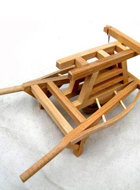 微型模拟旧农具饰品模型彷古农业农村独轮车老式手推木车