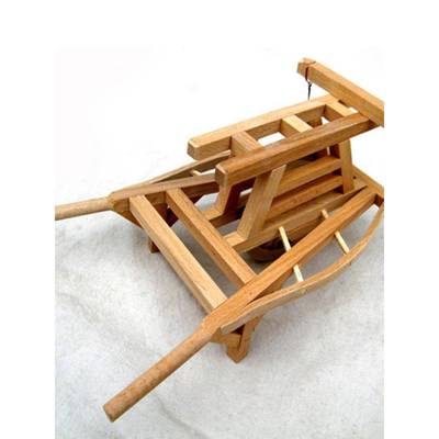 微型模拟旧农具饰品模型彷古农业农村独轮车老式手推木车