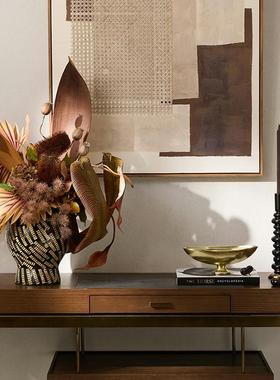 采购产品中世纪风格手绘花器皿，水果盘，烛台组合，酒店和B&B客