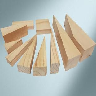 三角木楔子木尖 实木木楔子滑轨阻木塞子垫块门窗alc墙板安装木块