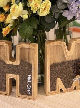 2024年新品英文字母摆件存钱罐居家饰品桌面公办室礼品礼物展示盒