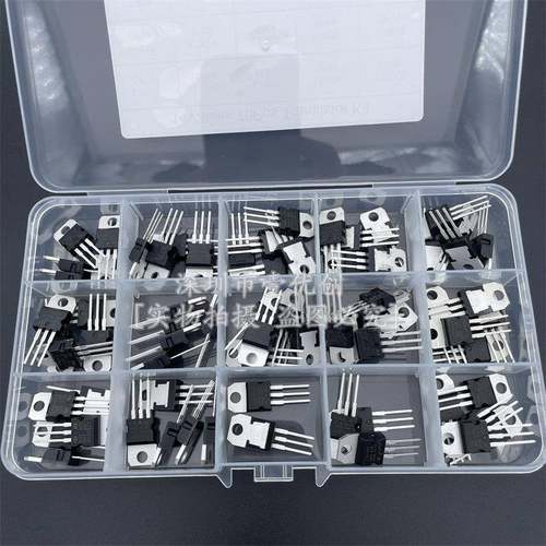 14种70PCS TO-220三端稳压管套装盒L7805/7812/7905/7912/LM317T