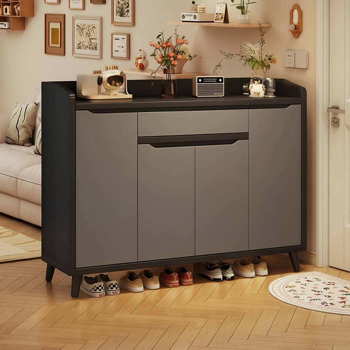 入门鞋柜实木家用门口大容量2026新款爆款轻奢高档入户收纳鞋架子,住宅家具,鞋柜,淘宝优惠券,粉丝福利购,淘宝优惠卷