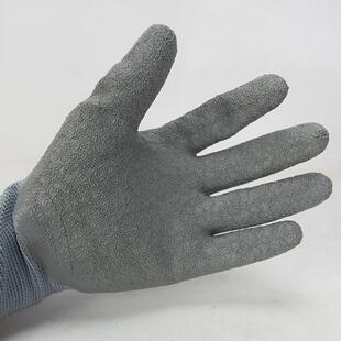 单祇左手右手星宇L518挂胶劳保手套 皱纹耐磨防滑透气 防护扒苞米