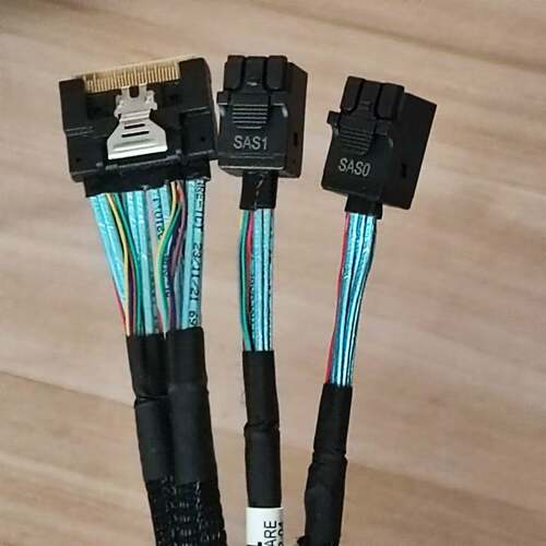 Slim SAS SFF-8654 8X转2*mini sas HD SFF-8643连接数据线