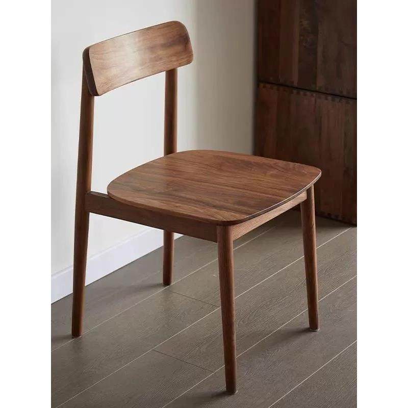 北美黑胡桃木餐椅斯堪的纳维亚实木家庭休闲椅书桌靠背椅餐桌椅绿,住宅家具,餐椅,淘宝优惠券,粉丝福利购,淘宝优惠卷