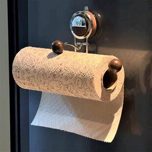 高级感吸盘卫生间纸巾架免打孔厕所卷纸架创意挂钩壁挂式置物架子