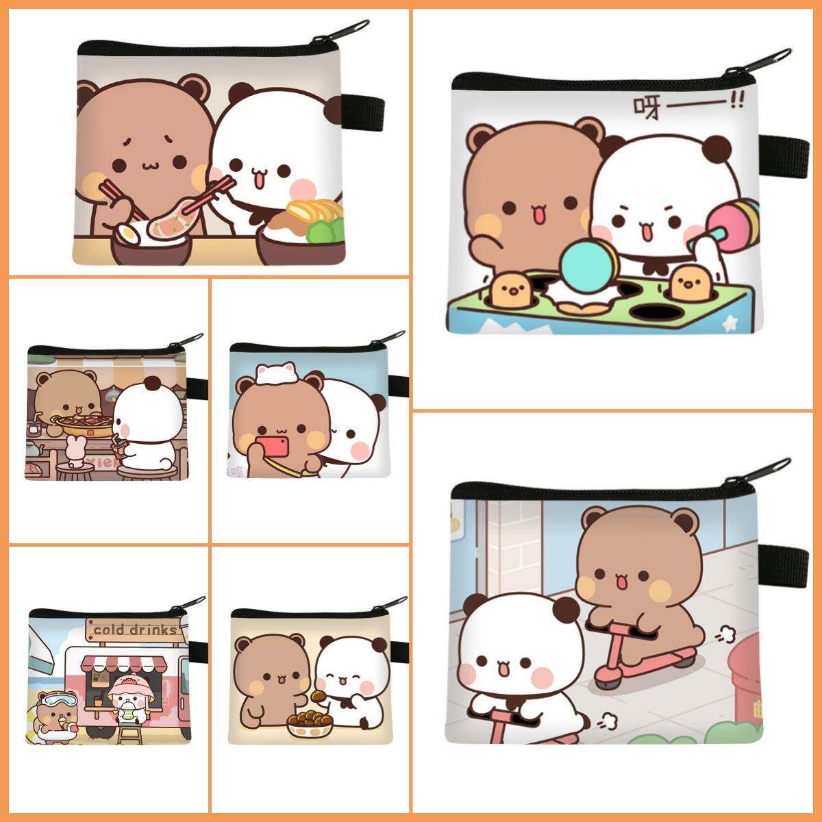 乙二和布布女孩可爱卡通迷你硬币钱包钥匙卡夹学生便携式阿姨毛巾